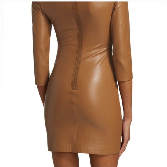 Alice + olivia inka leather mini dress Size 4 - Picture 14 of 16